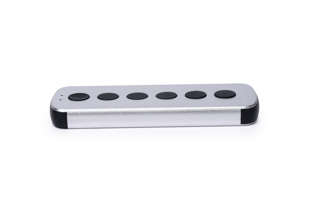 6 keys aluminum remote control customized RF remote control 433mhz or 2.4G for audiospeaker (3)